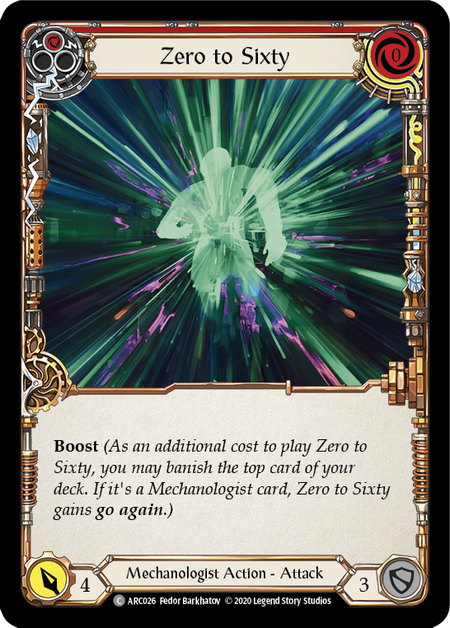 Zero to Sixty - Red - Arcane Rising Unlimited (Rainbow Foil)
