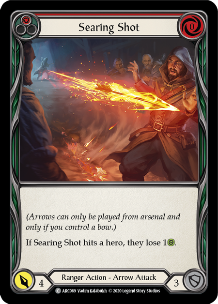 Searing Shot - Red - Arcane Rising Unlimited (Rainbow Foil)