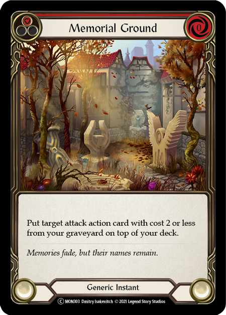 Memorial Ground | Red | Monarch Unlimited (Rainbow Foil)