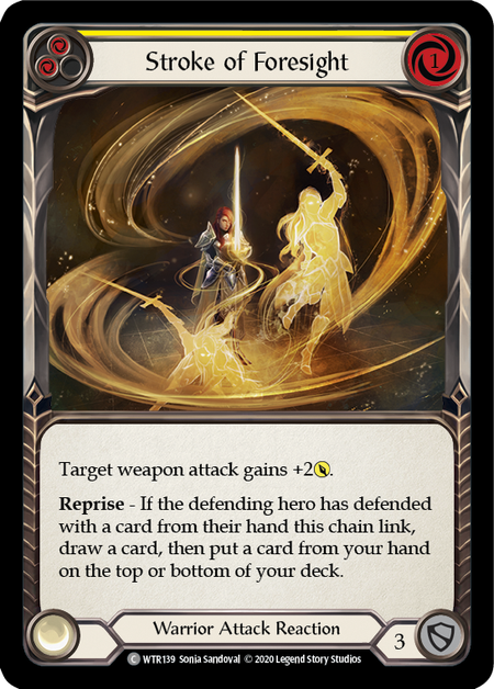 Stroke of Foresight | Yellow | Welcome to Rathe Unlimited (Rainbow Foil)