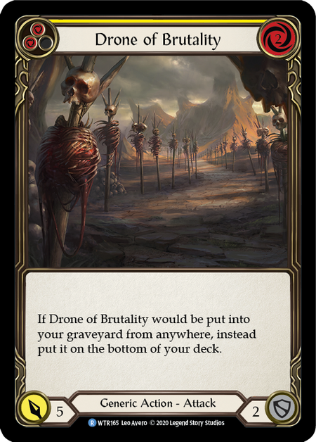 Drone of Brutality | Yellow | Welcome to Rathe Unlimited (Rainbow Foil)