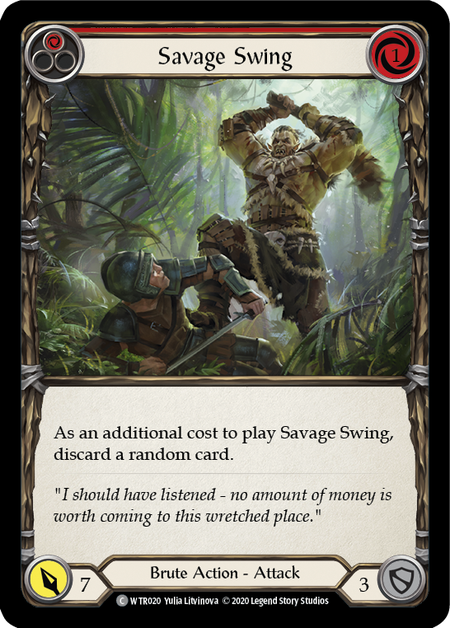 Savage Swing - Red - Welcome to Rathe Unlimited (Rainbow Foil)