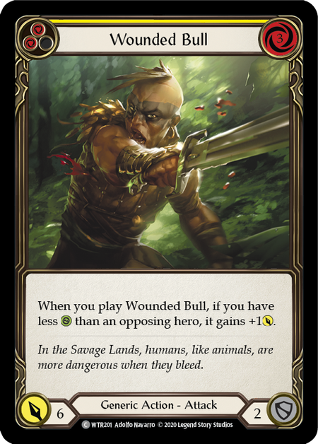 Wounded Bull - Yellow - Welcome to Rathe Unlimited (Rainbow Foil)