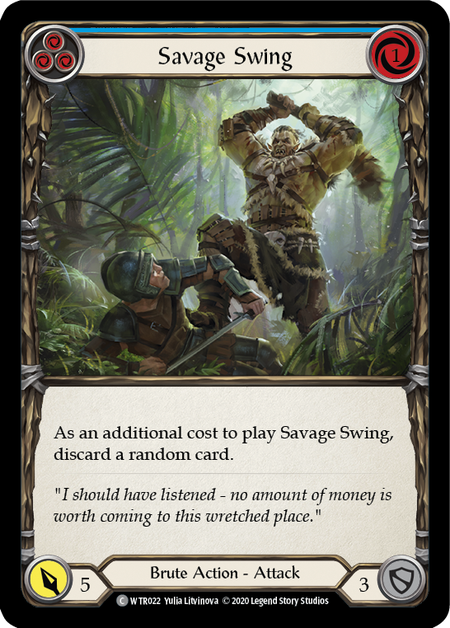 Savage Swing - Blue - Welcome to Rathe Unlimited (Rainbow Foil)