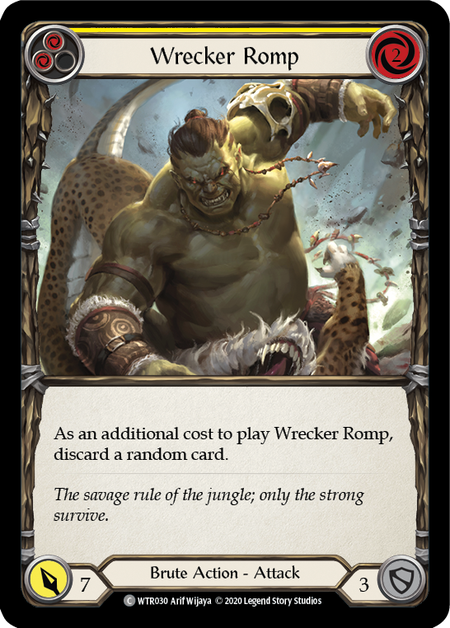 Wrecker Romp - Yellow - Welcome to Rathe Unlimited (Rainbow Foil)