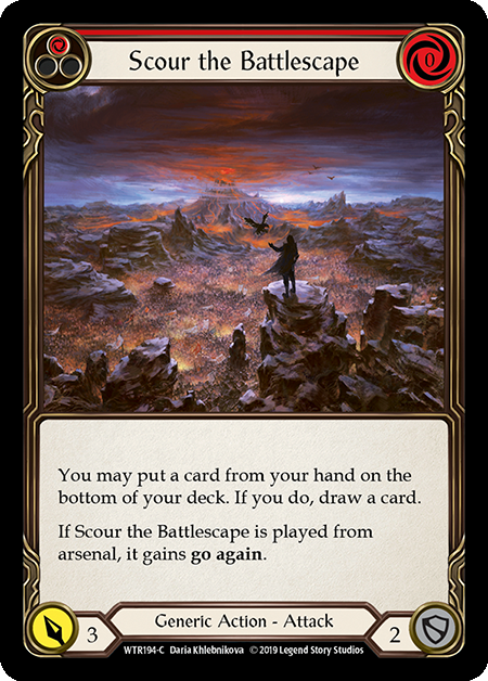 Scour the Battlescape - Red - Welcome to Rathe Alpha (Rainbow Foil)