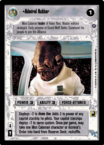 Admiral Ackbar - SWCCG - Death Star II
