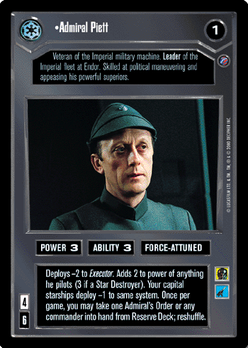 Admiral Piett - SWCCG - Death Star II
