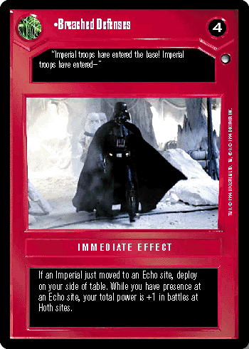 Breached Defenses - SWCCG - Hoth (Lightly Played)