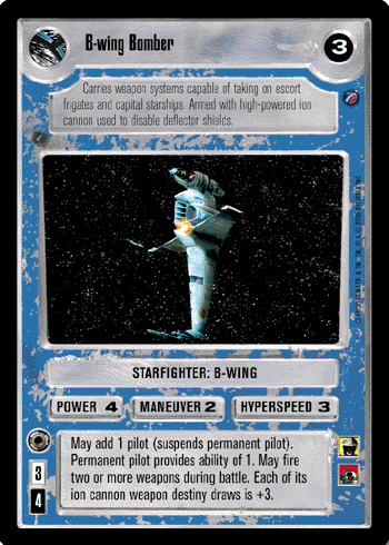 B-wing Bomber - SWCCG - Death Star II (Lightly Played)