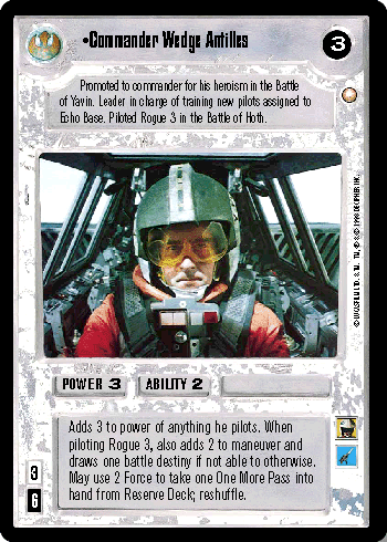 Commander Wedge Antilles - SWCCG - Special Edition