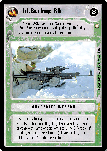 Echo Base Trooper Rifle - SWCCG - Special Edition
