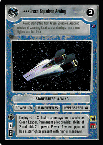 Green Squadron A-wing - SWCCG - Death Star II