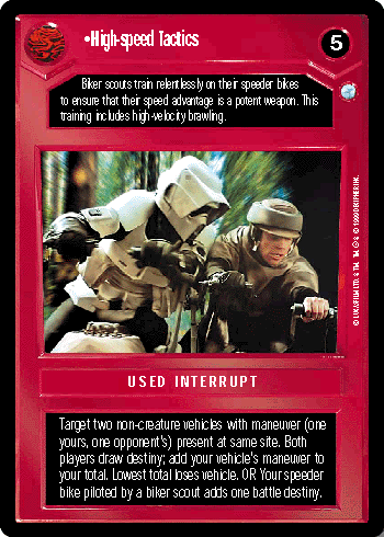 High-speed Tactics - SWCCG - Endor (Lightly Played)