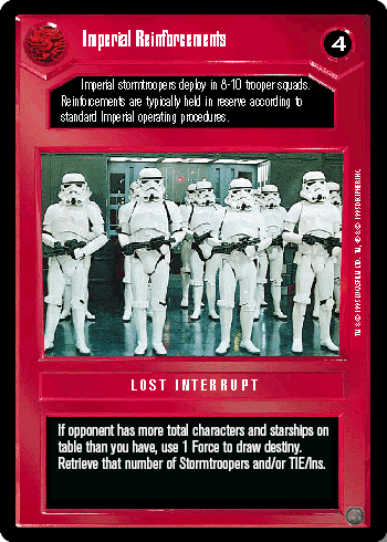 Imperial Reinforcements - SWCCG - Premiere