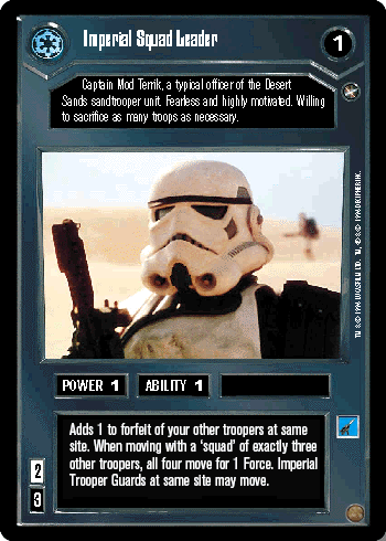 Imperial Squad Leader - SWCCG - A New Hope