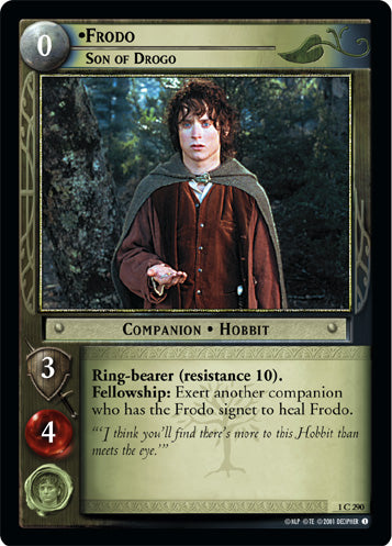 Frodo | LOTR CCG | 1C290 (Dimainkan Ringan)
