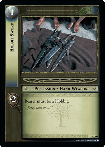 Pedang Hobbit | LOTR CCG | 1C299 (Dimainkan Ringan)