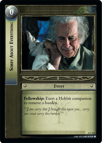 Sorry About Everything - LOTR CCG - 1C312 (Lightly Played)