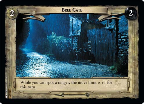 Bree Gate - LOTR CCG - 1U327 (Lightly Played)