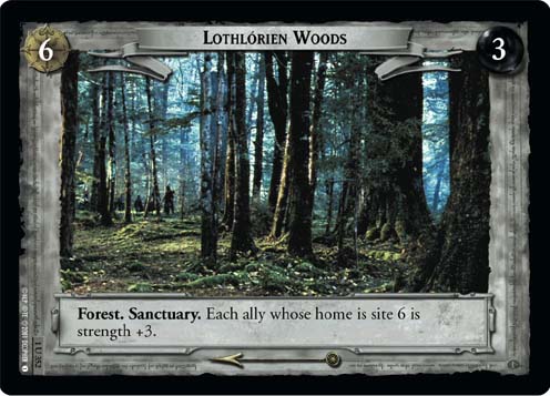 Lothlorien Woods - LOTR CCG - 1U252 (Lightly Played)