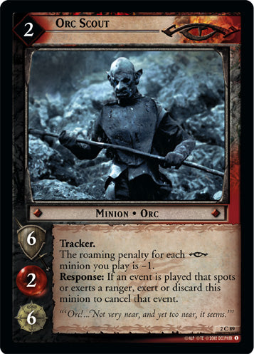 Orc Scout - LOTR CCG - 2C89 (Lightly Played)