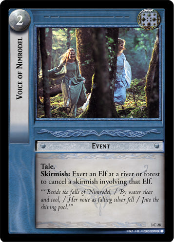 Voice of Nimrodel - LOTR CCG - 3C28 (Played)