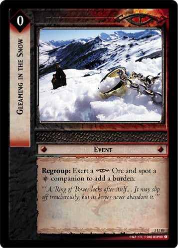 Gleaming in the Snow - LOTR CCG - 3U89 (Lightly Played)