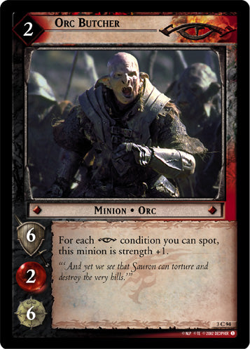 Orc Butcher - LOTR CCG - 3C94 (Played)