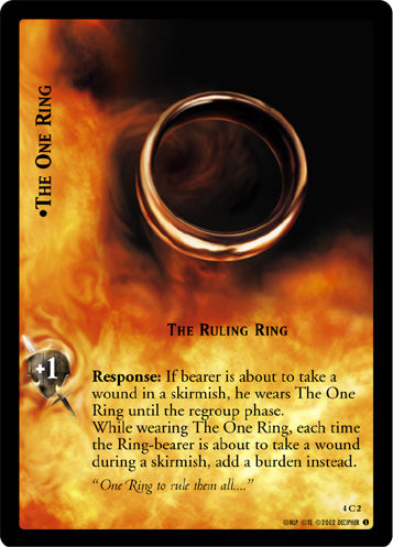 The One Ring - LOTR CCG - 4C2
