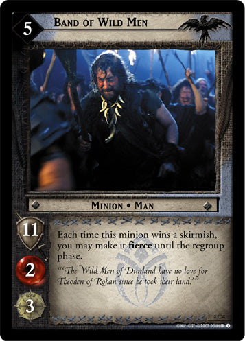 Band of Wild Men - LOTR CCG - 4C4 (Lightly Played)