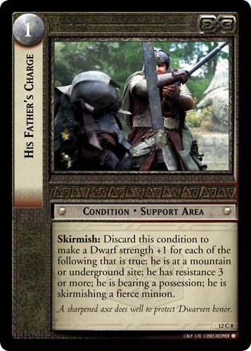 His Father's Charge - LOTR CCG - 12C8