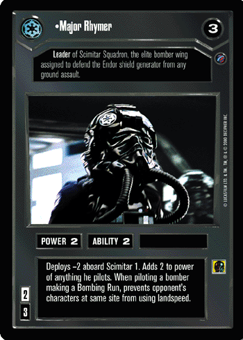 Major Rhymer - SWCCG - Death Star II