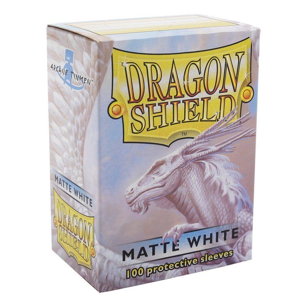 Dragon Shield Matte White Sleeves (100 pack)