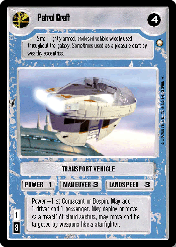 Patrol Craft (Light) - SWCCG - Special Edition