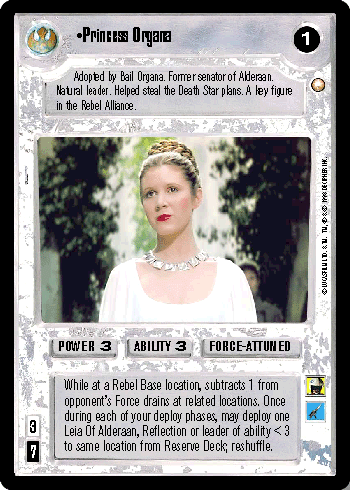 Princess Organa - SWCCG - Special Edition (Lightly Played)