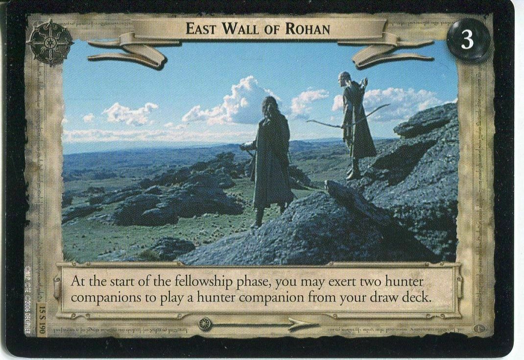 East Wall of Rohan - LOTR CCG - 4U323 (Played)
