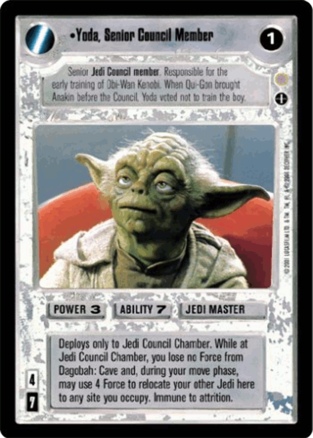 Yoda, Senior Council Member - SWCCG - Reflections III (Foil)