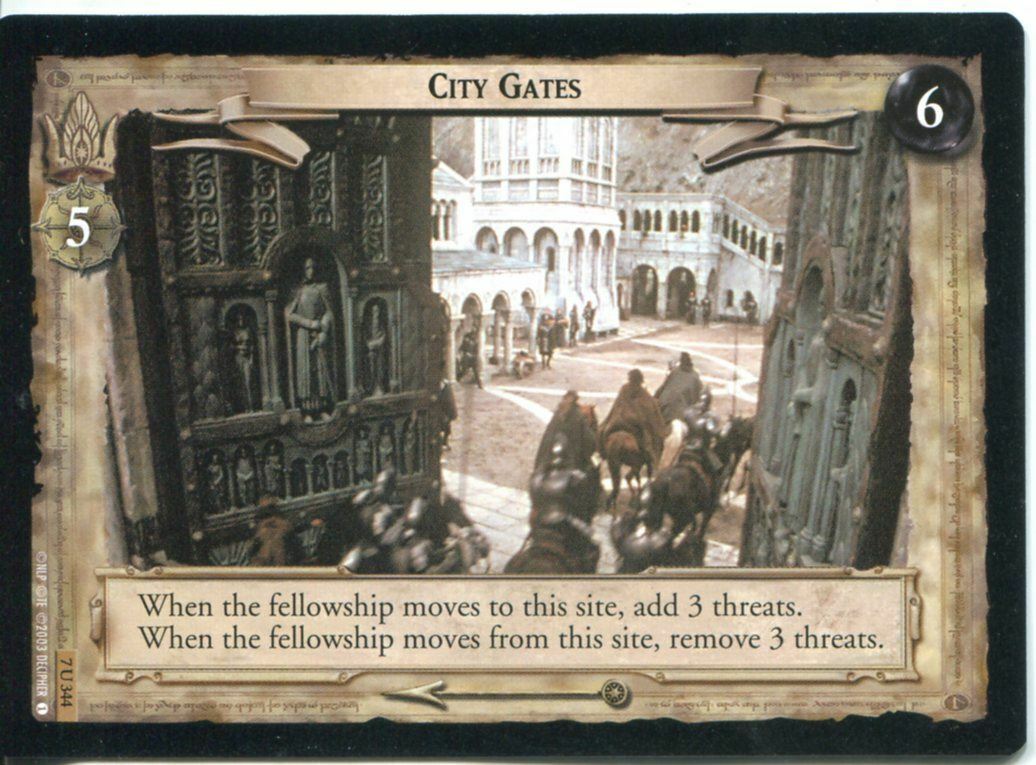 City Gates - LOTR CCG - 7U344 (Lightly Played)