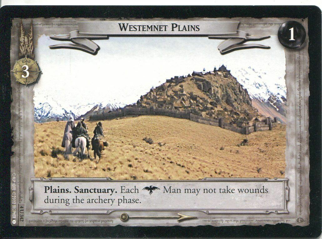 Westemnet Plains - LOTR CCG - 4U342 (Lightly Played)