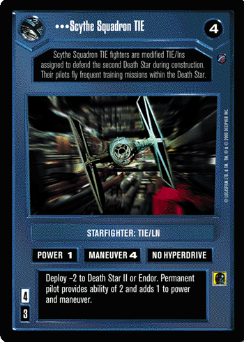 Scythe Squadron TIE - SWCCG - Death Star II
